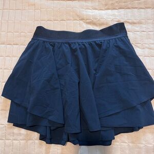 Navy Blue Lululemon Layered Skirt